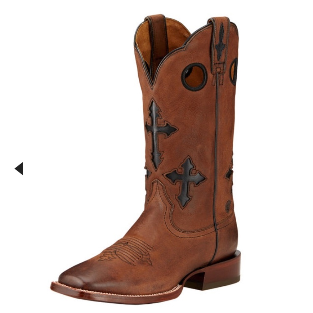 Ariat Ranchero Western Boots wide square toe 7.5